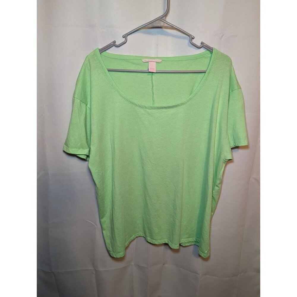 Victoria Secret Size XL Lime Green Short Sleeve Shirt